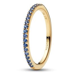 Pandora 162999C02 Damenring Funkelndes Blau Halber Ewigkeits-Ring