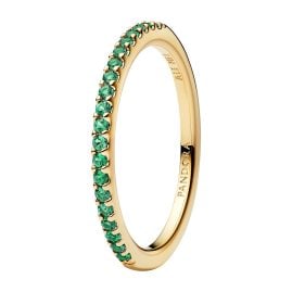 Pandora 162999C03 Damen-Ring Funkelndes Grün Halber Ewigkeits-Ring