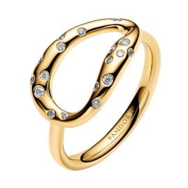 Pandora 164676C01 Statement-Ring für Frauen mit Steinen Besetzt Goldfarben