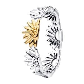 Pandora 164702C00 Damenring Zweifarbig Sonnenblume