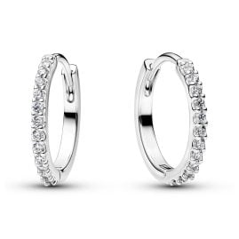 Pandora 294649C01 Damen-Creolen Funkelnde Kleine Creolen Silber