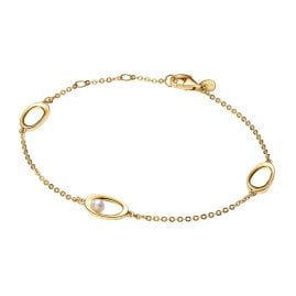 Pandora 564677C01 Women´s Bracelet Ovals with Pearl Gold Tone