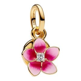 Pandora 763845C01 Charm-Anhänger Disney Vaiana Pinkfarbene Blume