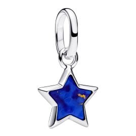 Pandora 794613C01 Mini Dangle Charm Silver Blue Star
