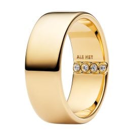 Pandora 164774C01 Damenring Breite Schiene Goldfarben
