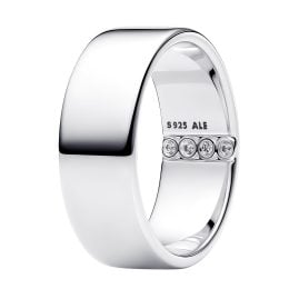 Pandora 194774C01 Damen-Silberring Breite Schiene