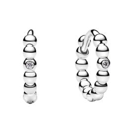 Pandora 294823C01 Damenohrringe Silber Huggies mit Kugeln