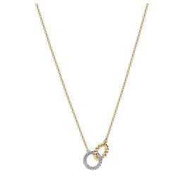 Pandora 364825C01-45 Damencollier Verschlungene Kreise Kugeln & Pavé