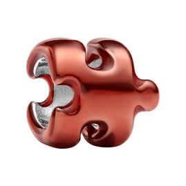 Pandora 794816C01 Mini Silber-Charm Orangefarbenes Puzzleteil