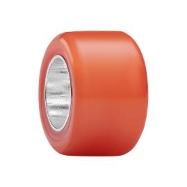 Pandora 794773C04 Mini Silber-Charm Orangefarbenes Muranoglas