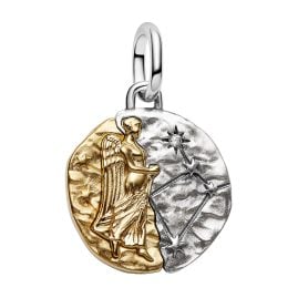Pandora 764992C01 Medaillon-Charm Anhänger Zweifarbig Sternzeichen Jungfrau