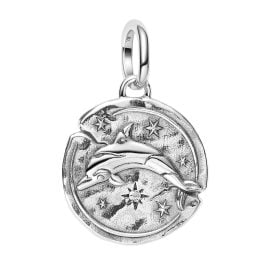 Pandora 794807C01 Medallion Charm Pendant Silver Dolphin