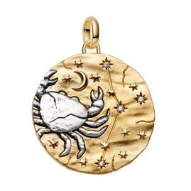 Pandora 765001C01 Medallion Charm Pendant XL Zodiac Sign Cancer
