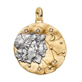 Pandora 765002C01 Medaillon-Charm Anhänger XL Sternzeichen Zwillinge