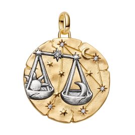 Pandora 765006C01 Medaillon-Charm Anhänger XL Sternzeichen Waage
