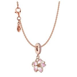Pandora 31336 Women's Necklace Cherry Blossom Gift Bundle Rose Gold Tone
