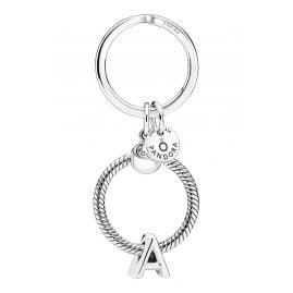 Pandora 51525-A Key Ring with Letter Pendant A