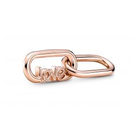 Pandora 789686C00 Double Link Styling Love Word Rose Gold Tone