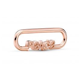 Pandora 789698C00 Styling Peace Word Link Rose Gold Tone