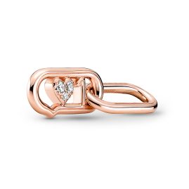 Pandora 781699C01 Double Link Styling Love It Rose Gold Tone