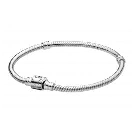 Pandora 598816C00 Silber Damen-Armband Schlangenkette Moments Barrel Clasp