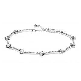 Pandora 599217C02 Ladies' Bracelet Sparkling Pavé Bars White
