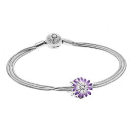 Pandora 39966 Ladies' Bracelet Starter Set Purple Daisy Flower