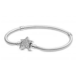 Pandora 599639C01 Women's Bracelet Star Clasp Silver