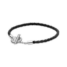 Pandora 591675C01 Women's Bracelet Braided Leather Black