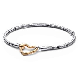 Pandora 569539C00 Women's Bracelet with Gold Tone Heart Clasp