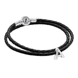 Pandora 41735 Women's Bracelet Set with Charm Letter A