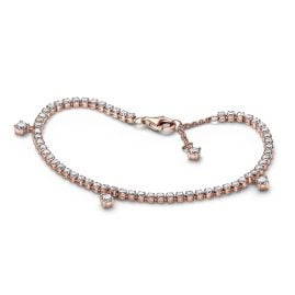 Pandora 582401C01 Ladies' Bracelet Sparkling Drops Rose Gold Tone
