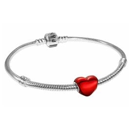 Pandora 39823 Women's Bracelet Silver 925 Metallic Red Heart