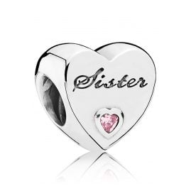 Pandora 791946PCZ Charm Silber Schwesterherz