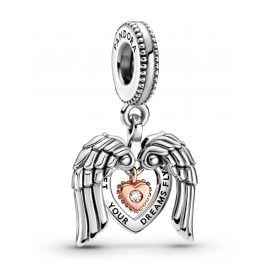 Pandora 789296C01 Charm-Anhänger Pandora Club 2021 Engelsflügel & Herz