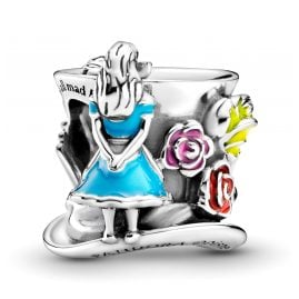 Pandora 799348C01 Silver Charm Alice in Wonderland The Mad Hatter's Tea Party