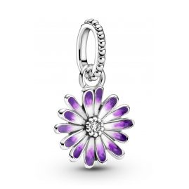 Pandora 798771C01 Silber Charm-Anhänger Lilafarbenes Gänseblümchen