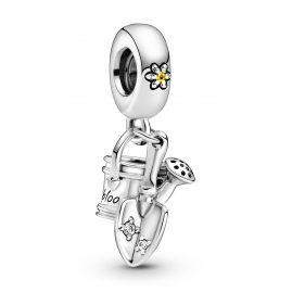 Pandora 799359C01 Silver Dangle Charm Watering Can and Trowel