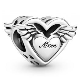 Pandora 799367C00 Silver Charm Angel Wings & Mum