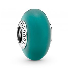 Pandora 799555C00 Bead-Charm Murano Glass Frosted Green