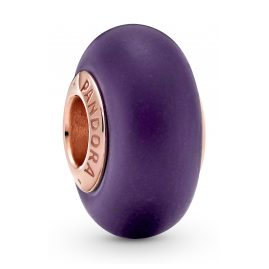Pandora 789547C00 Bead-Charm Murano Glass Frosted Purple