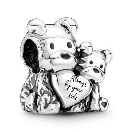 Pandora 790791C01 Silver Charm Mother Dog & Puppy Love