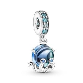 Pandora 791694C01 Charm Pendant Murano Glass Cute Octopus