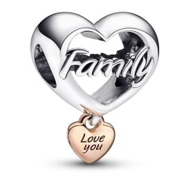 Pandora 782326C00 Silver Charm Love You Family Heart