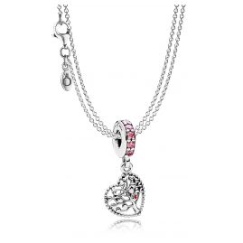 Pandora 08392 Halskette mit Charm-Anhänger Liebesbaum