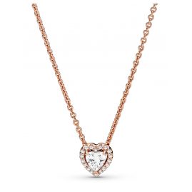 Pandora 388425C01-45 Damen-Halskette Silber 925 Funkelndes Herz