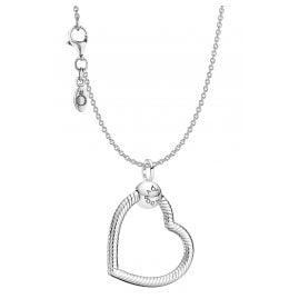 Pandora 51757 Women's Necklace Silver 925 with Moments Heart O Pendant