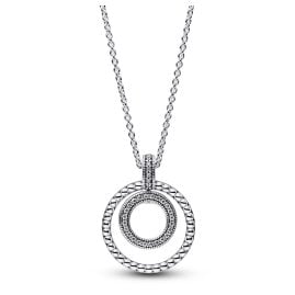 Pandora 392308C01-50 Ladies´ Necklace Pavé & Beads Silver