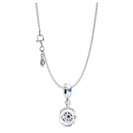 Pandora 41760 Women's Necklace 925 Silver Spinning Compass