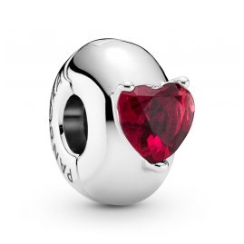 Pandora 799203C01 Silver Clip Red Heart Solitaire